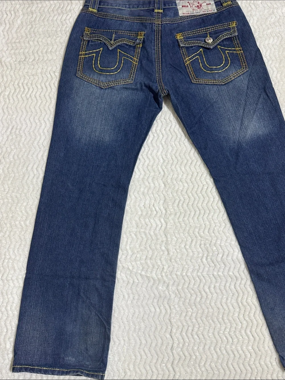 Vintage True Religion Bobby Super T Jeans Mens Size 36 Thick Stitch MADE IN USA